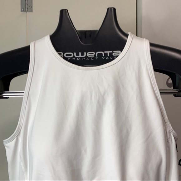 Fila White Ribbed Tank Top - Picture 3 of 4